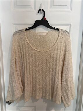 Lightweight Neutral Knit Sweater - Cream